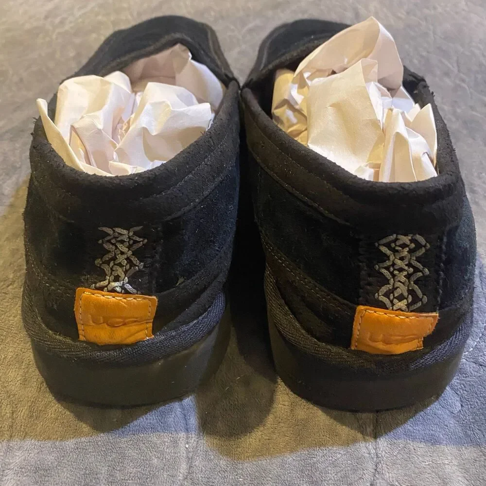 Ugg Australia DEX Black Suede Slippers Men's Size 13